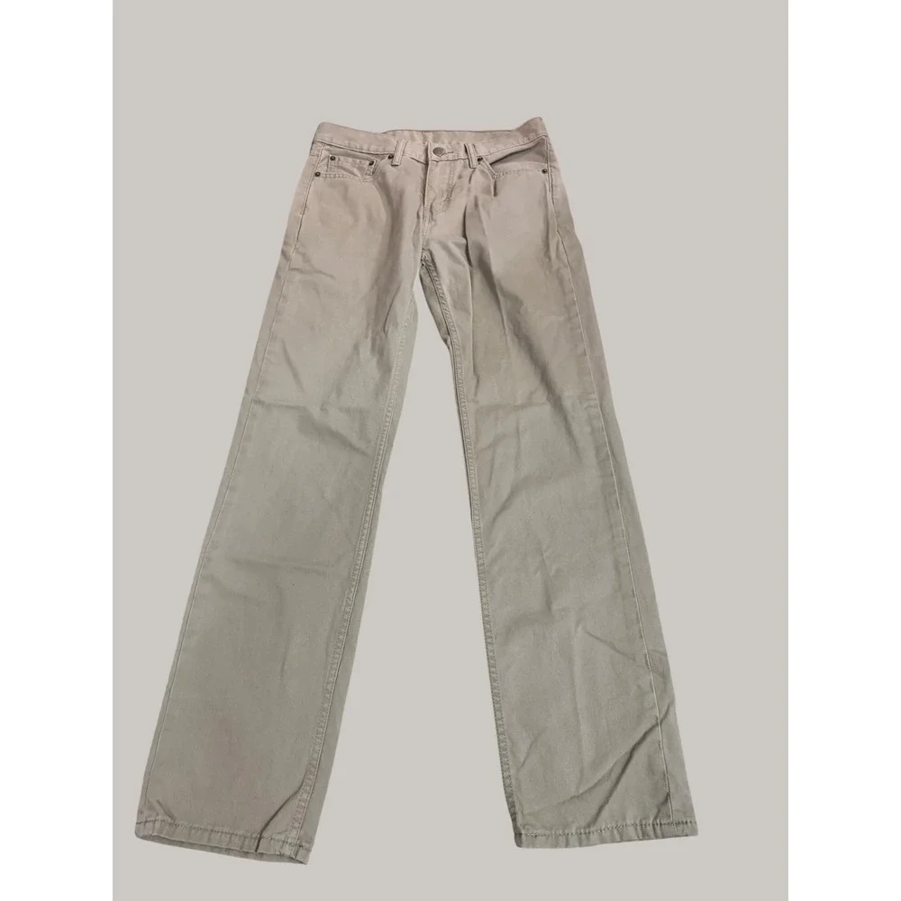 Levi's 514 Straight Fit Pants Men 30x32 Khaki Tan Twill Minimalist Capsule Work